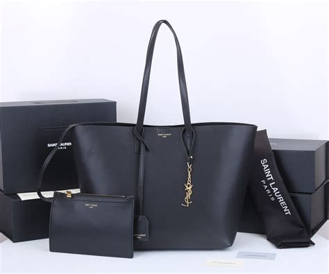 ysl chyc medium east west shoulder bag|Bold East/West shopping bag in grained leather .